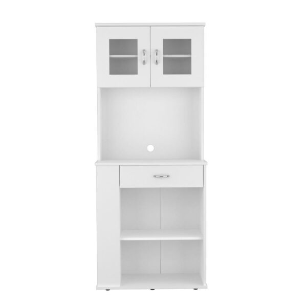 Victoria Pantry Double Door Cabinet Three Side Shelves - Image 5