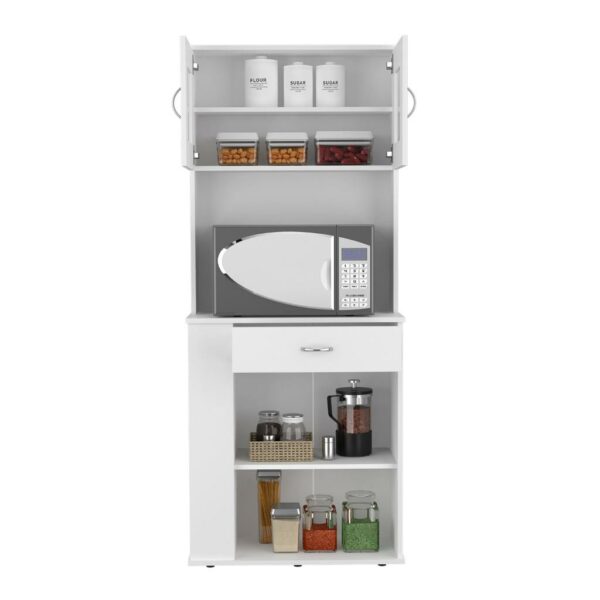 Victoria Pantry Double Door Cabinet Three Side Shelves - Image 3