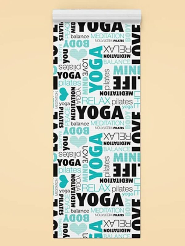 Yoga Quotes Yoga Pattern Yoga Mat -Image by Shutterstock